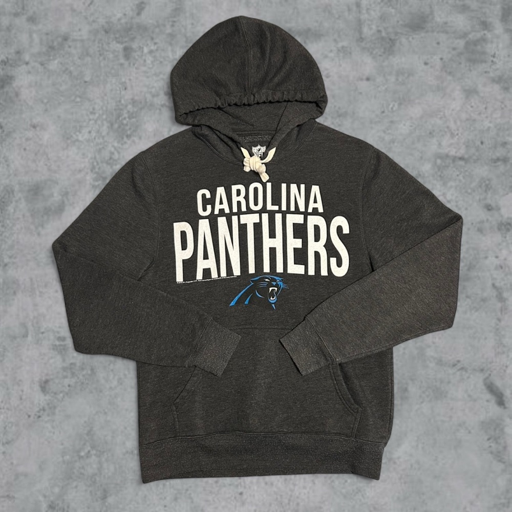 Team Apparel Carolina Panthers Hoodie Mens Small S Gray Blue NFL Football